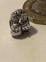 Genuine 925 Silver Owl &amp; baby Charm comes in a cute velvet bag fits all bracelet - £16.61 GBP