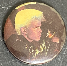 Vintage Billy Idol Promo Pin 1984 Pinback Badge Button 1 1/2&quot; AMI Records - £11.66 GBP