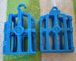 2 Fisher-Price Imaginext Shark Bite Pirate Ship Blue Cage Replacement Part Opens - £12.81 GBP