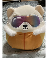 Squishmallow Brooke The Polar Bear Plush Ski Goggles 8&quot; Tall - $10.81 CAD