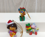 Dora the Explorer Boots Monkey Swiper Fox mini miniature Christmas ornam... - $6.99