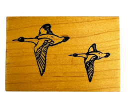 Vintage Great Impressions Flying Birds Ducks Rubber Stamp E341 - £10.38 GBP