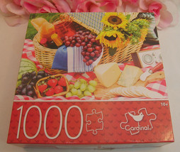 Cardinal Picnic Time JigSaw Puzzle 1000 Pieces 24&quot; x 18&quot; - £10.38 GBP