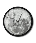 Glow In Dark Moon Wall Clock Modern Design Sound Control Night Light Sma... - £50.97 GBP