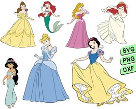 Disney Princess Svg, Disney princess svg for cricut - $1.79