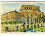 Albergo Palazzo and Ambasciatori Hotel Oversized Postcard Rome Italy - $11.88
