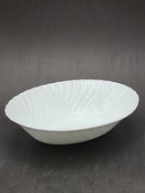 Wedgwood Candlelight White Fluted Bone China Oval Serving Dish Vegetable... - £29.09 GBP