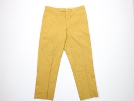 Vtg 40s 50s Streetwear Mens 36x28 Thrashed Hand Tailored Chino Pants Pla... - £46.68 GBP