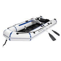 Fishing Paddle Boat, Inflatable Raft, Inflatable Boat, Camping Lake Raft White - £319.82 GBP