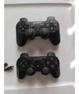 Lot of 2 ~ OEM Sony PlayStation 3 PS3 DUALSHOCK 3 Wireless Controllers -... - £37.22 GBP
