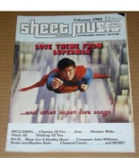Superman Christopher Reeve Sheet Music Magazine Vintage - $24.99