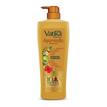 Dabur Vatika Ayurvedic Hair Growth Shampoo Damage Therapy All Hair Types 340ML - £14.52 GBP