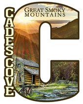 Cades Cove Tennessee with Cabin and Mountains Capitol C Fridge Magnet - £6.70 GBP