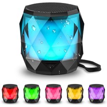 Portable Bluetooth Speaker With Lights, Night Light Wireless Magnetic Waterproof - £23.97 GBP