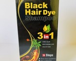 Meidu Black Hair Dye Shampoo Instant 3 in 1 Grey Coverage Ammonia Free - £13.93 GBP