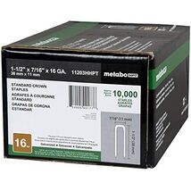 Metabo HPT 16 Gauge Galvanized Standard Crown Staples for N5008AC2, 7/16... - $89.40