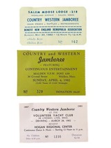 Country Western Jamboree Vintage Ticket Stubs Lot Boston 80s Music Memor... - £8.01 GBP