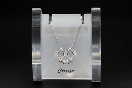 Crossfor Dancing Stone Argyle 925 Sterling Silver Necklace NYP-601 - £87.92 GBP
