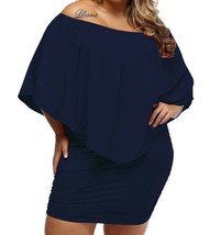 Plus Size Blue Sexy Cocktail Dress Multi style 3 in 1 Size XXXL (US 22 - 24 ) - £23.95 GBP