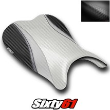 Suzuki GSXR 600 750 Seat Cover 2006 2007 Front White Luimoto Carbon Fiber - $108.98