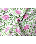 Rastogi Handicrafts Fabric 100% Pure Cotton Hand Block Printed Width - 4... - €12,19 EUR+
