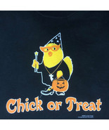 Halloween Sweatshirt L XL Large Chick or Treat New JerZees Black Cotton ... - $40.06 CAD