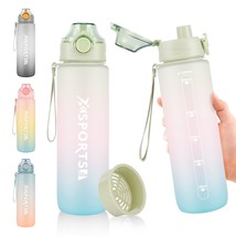 32 Oz Water Bottles Straight Drink With Fruit Strainer, Leak-Proof Bpa Free 32 O - £14.93 GBP