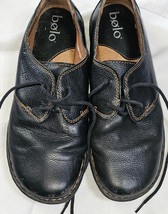 Bolo Black Pebbled Leather Lace Up Oxford Dress Shoes Men&#39;s Size 9.5 US - €17,49 EUR