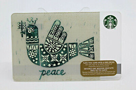 Starbucks Coffee 2015 Gift Card Peace Bird Holiday Winter Canada Zero Ba... - $10.84
