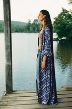 New Anthropologie Vale Maxi Shirtdress X-Small Boho Inspired Belted Butt... - $72.00
