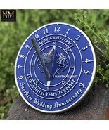 45th Sapphire Wedding Anniversary Garden Sundial Present for Him, for He... - £70.93 GBP