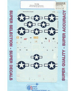 1/72 SuperScale Decals Corsair FG-1A VMF-122 VMF-222 F4U-1A VMF-113 VF-1... - $14.85