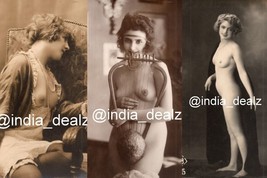 3 x französisches Frauenmodell posiert nackt nackt 1920er Jahre Postkarte... - £6.68 GBP+