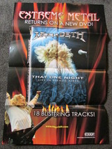 MEGADETH THAT ONE NIGHT DVD 2007 RETAIL ONLY WINDOW PROMO POSTER 24&quot; X 2... - £7.77 GBP