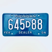 2004 United States Michigan Base Dealer License Plate 645D88 - $225.99 MXN