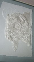 Lori Kiplinger Pandy Cast Paper Bas Relief Portraits Wolves /Bison pick1 - £362.46 GBP