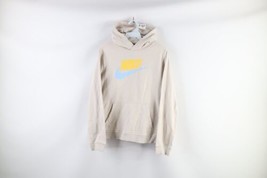 Nike Boys Size XL Spell Out Big Swoosh Logo Hoodie Sweatshirt Gray - $29.65