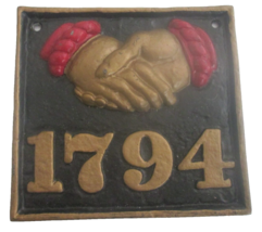 FIRE MARK 1794: Baltimore Equitable Society Insurance Plaque- SIGN/MARKER - £65.05 GBP