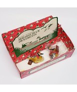 2 Enesco 1983 Miniature Hand-painted Christmas Duck Ornaments RARE COLLE... - €15,53 EUR