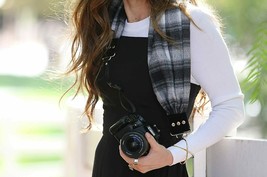 Luxury Scarf Camera Strap with Hidden Pocket~ Tahoe Classic - £33.22 GBP