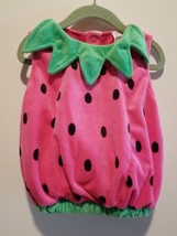 Pink Strawberry Infant Costume, 0-6 months, Halloween Dress Up Baby Photos - £10.90 GBP