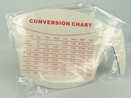 Kitchen Conversion Chart Refrigerator Magnet - fl oz/cup/pint/quart/tbsp/tsp etc - £10.04 GBP