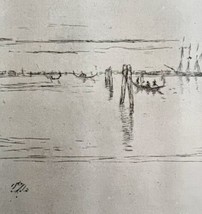 Long Lagoon Etching Print 1922 James McNeill Whistler Second State Art SmDwC3 - £23.97 GBP