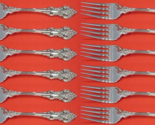 El Grandee by Towle Sterling Silver Salad Fork Set 12 pieces 6 3/4&quot; - £650.48 GBP