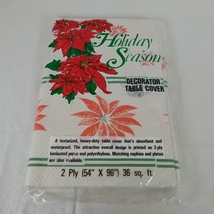 American Tissue Corp Holiday Season Decorator Table Cover Vintage Christ... - $9.75