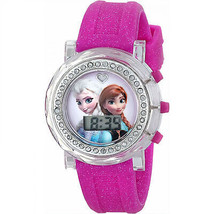 Frozen Elsa and Anna LCD Watch with Silicone Band Pink - £18.10 GBP