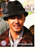 Justin Timberlake Nsync teen magazine pinup clippings 90&#39;s Kids Choice A... - £1.20 GBP