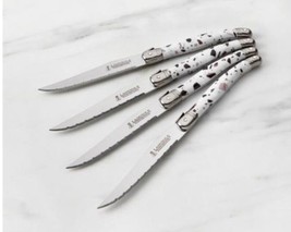 LAGUIOLE set of 8 steak knives Terrazzo / White and Black Free Shipping - £34.88 GBP