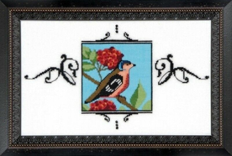 Primary image for XSTITCH KIT MATERIALS "CHAFFINCH NC183" Audubon Street by Nora Corbett