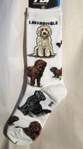 Adult Medium LABRADOODLE Dog Breed Poses Footwear Dog Socks 6-11 - £9.56 GBP